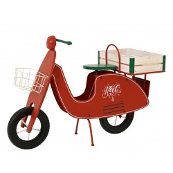 Scooter Noel Rouge En Fer...