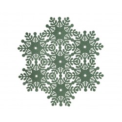 Set De Table Flocon Vert En...