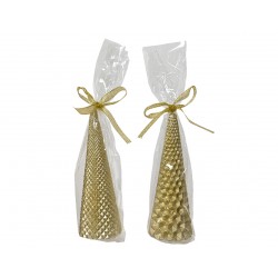 Bougie Cone Diamant Or En...
