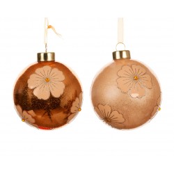 Boule Decalco Fleur Orange...