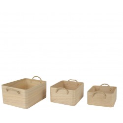 Set De 3 Paniers Poignée...