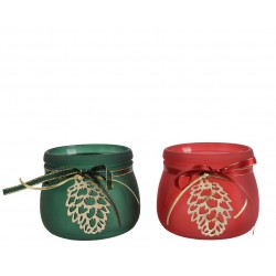 Photophore Ruban Vert/Rouge...