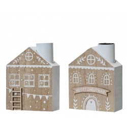 Bougeoir Maison Naturel H9...