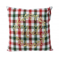 Coussin Carreaux Vert/Rouge...