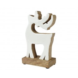 Renne Sur Socle Blanc H20...