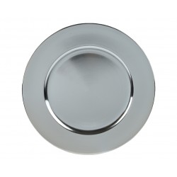 Assiette Uni Argent En...