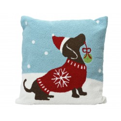 Coussin Chien Noël...