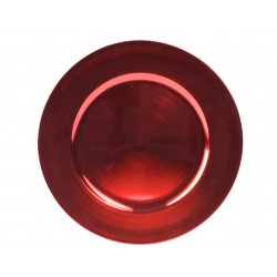 Assiette Uni Rouge En...
