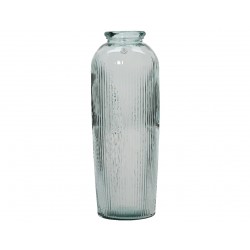 Vase Droit Rainuré Clair En...