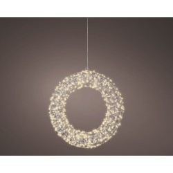 Couronne Led Argent/Blanc...