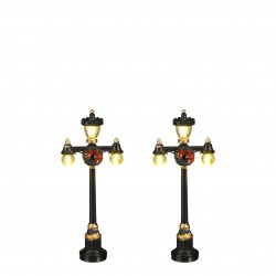 Réverbère X2 Led Noir En...