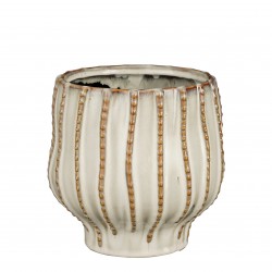 Cache-Pot Cathy Rond Blanc...
