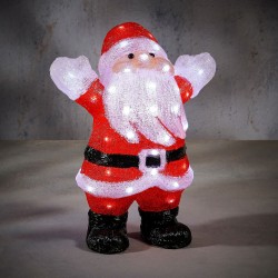 Père Noël Bras En L'Air Led...