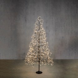 Sapin Led Noir/Blanc Chaud...