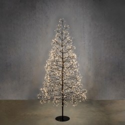 Sapin Led Noir/Blanc Chaud...