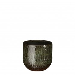 Cache-Pot Enzo Rond Vert En...