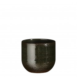 Cache-Pot Enzo Rond Vert En...