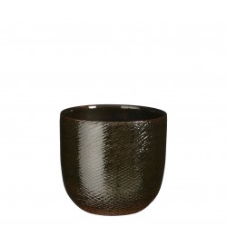 Cache-Pot Enzo Rond Vert En...