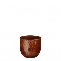 Cache-Pot Enzo Rond Ocre En...