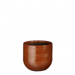 Cache-Pot Enzo Rond Ocre En...