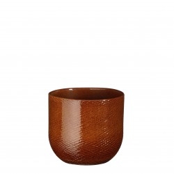 Cache-Pot Enzo Rond Ocre En...