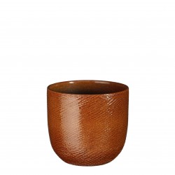 Cache-Pot Enzo Rond Ocre En...