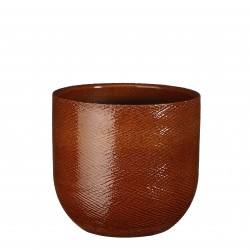 Cache-Pot Enzo Rond Ocre En...
