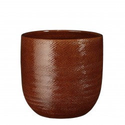 Cache-Pot Enzo Rond Ocre En...