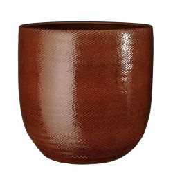 Cache-Pot Enzo Rond Ocre En...
