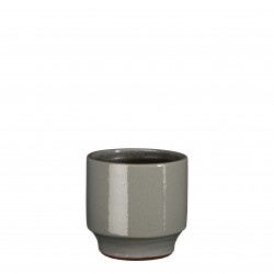 Cache-Pot Diaz Rond Gris En...