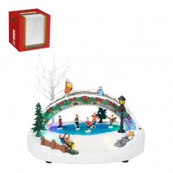 Patinoire À Pile Blanc En...