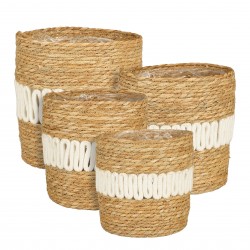 Panier Fernandez Rond Blanc...