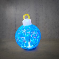 Boule Gonfable Led Bleu En...