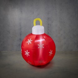 Boule Gonfable Led Rouge En...