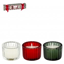 Bougie Crackers X3 Vert En...