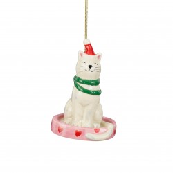 Chat À Suspendre Blanc...