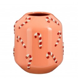 Vase Sucre D'Orge Rose En...