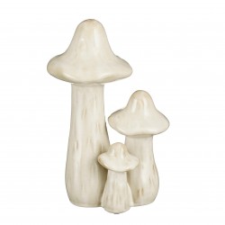 Vase Champignon Blanc Cassé...