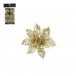 Clip Poinsettia Or En...