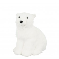 Ours Polaire Assis Blanc En...