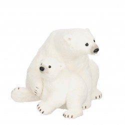 Ours Blanc + Bébé Blanc En...