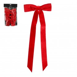 Noeud Velours Long X4 Rouge...