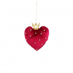 Coeur Couronne Velours À...