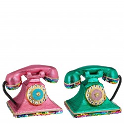 Téléphone À Poser Rose/Vert...