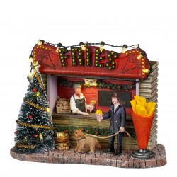 Vendeur De Frites À Pile En...