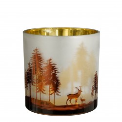 Photophore Cerf/Forêt Or En...
