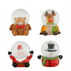 Boule À Eau Tête Noël...