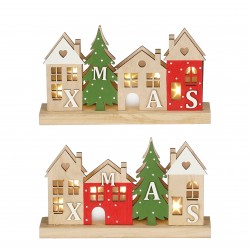 Village Sur Socle Led À...