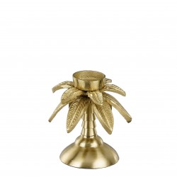 Bougeoir Palme Or En...
