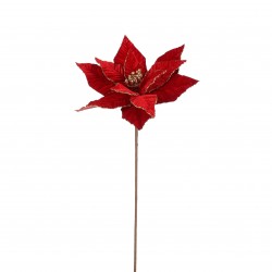 Tige De Poinsettia Velours...